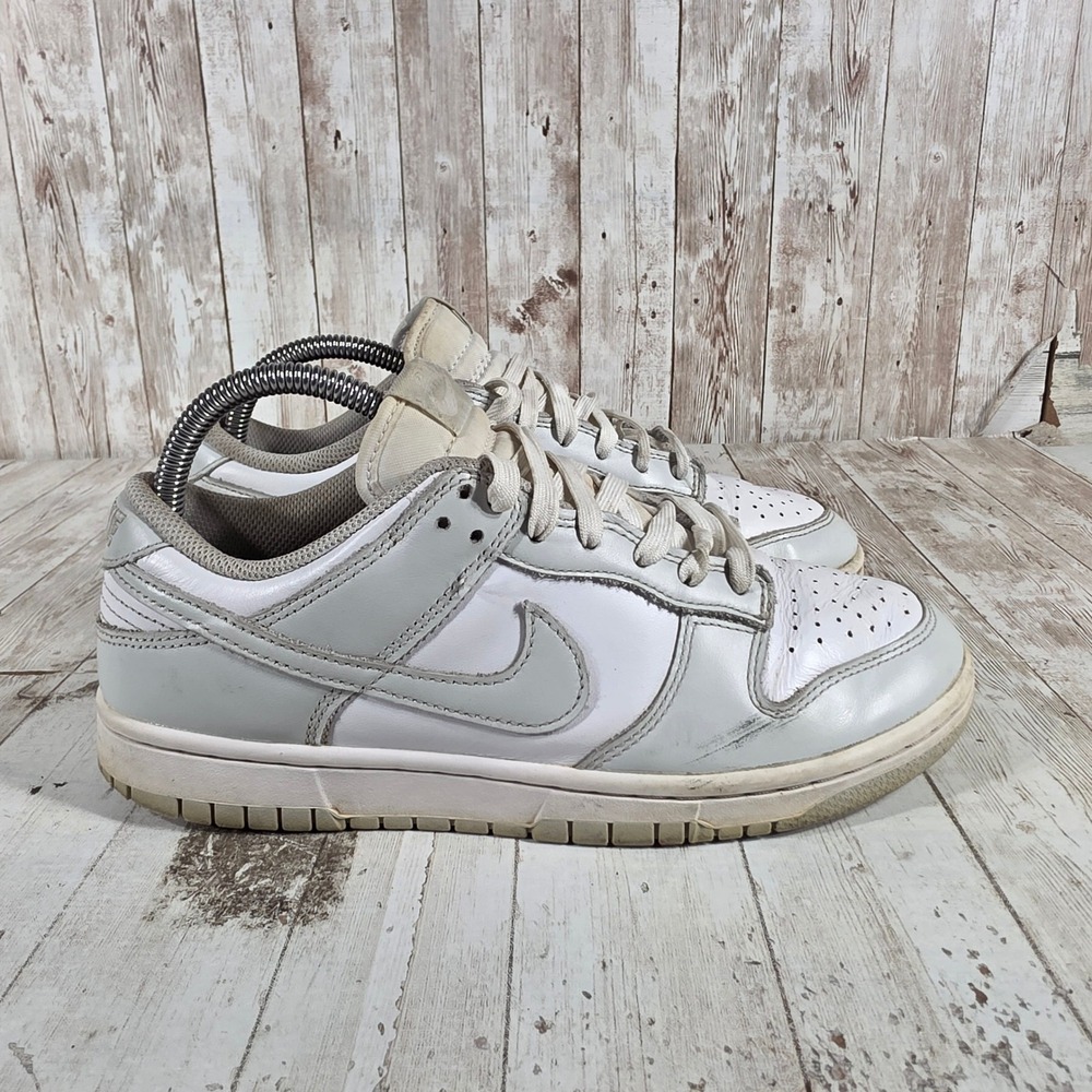Nike Dunk Low Photon Dust White Grey Sneakers DD1503-103 Womens Size 8